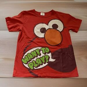 Universal Studios Japan Elmo S/S All Ov T-Shirt Red M Size Sesame Street AOP‎